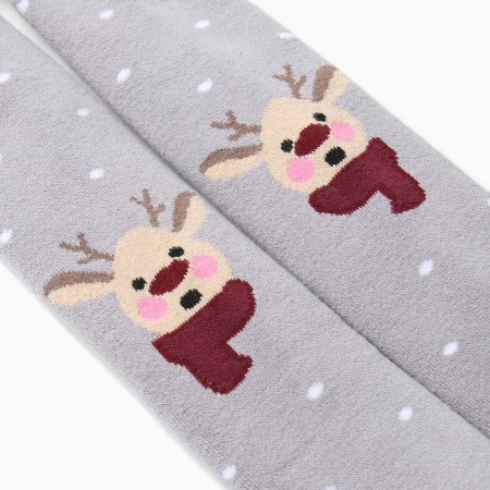Pantyhose children's terry, gray color, height 92-98 cm-1