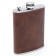 Gift set 5 in 1: Flaw 240 ml, funnel, pen, 2 glasses, brown, 17 x 21 cm