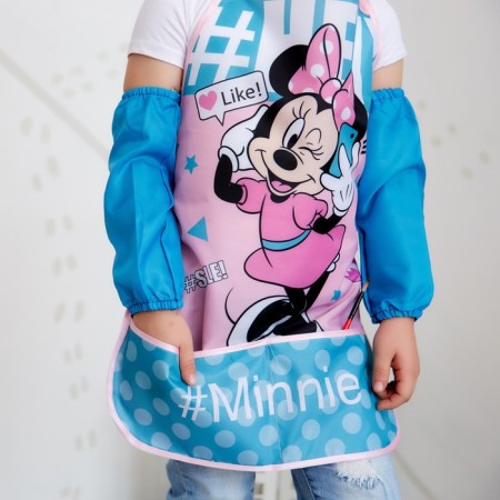 Apron with children "Smile", Minnie Mouse, 49x39 cm-4