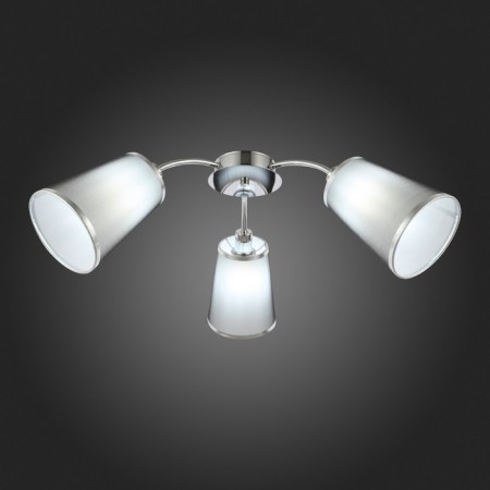 Ceiling EVOLUCE lamp. Sle103002-03. Maleonte. 3x40 watts, E14, 67x67x24 cm, chromium color-1