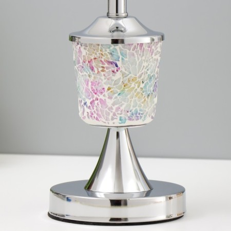 Hand lamp "Stained glass" E27 40W chrome 26x26x42cm Risalux-4