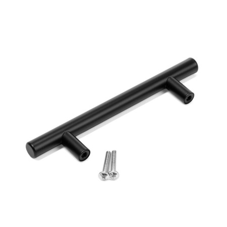 Hand -on Tundra Rail, Stainless. steel, d = 12 mm, m/o 96 mm, black color, packaging 500-5