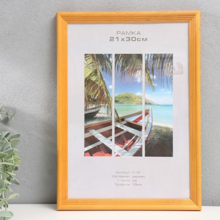 Photo frame tree "Image Art" C18 21x30 cm, (glass), amber