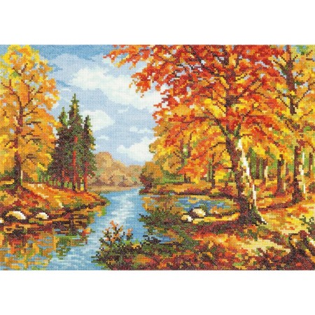 Cross embroidery "Golden Autumn"-1