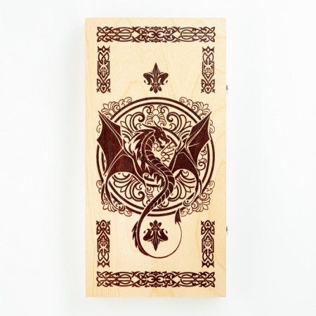 Backgammon 40 x 40 cm, "dragon"