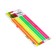 Bookmarks with adhesive edge, 5 x 135 mm, 4 colors of 20 sheets, plastic, Devente monochrome, cardboard blister