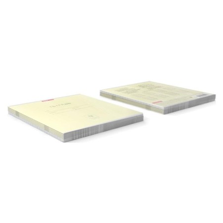 Notebook 12 sheets in the large cage of Erichkrause "Classic", cover coated cardboard, OFSET block, yellow-6
