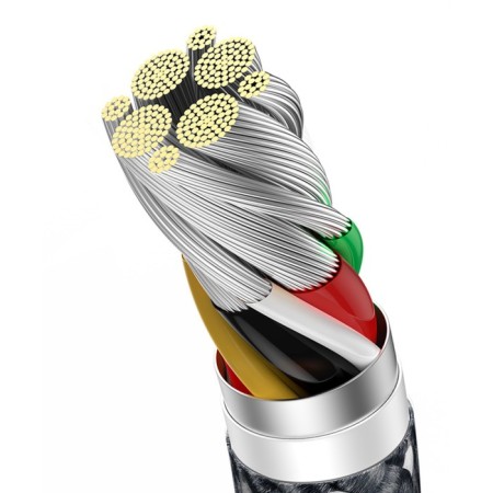 Baseus cable, type -C - USB, 100W, 1 m, gray slate-5