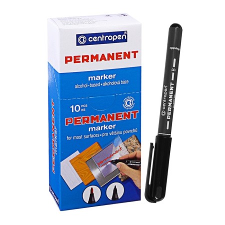 Permanent marker 3.3 mm centropen 2836, line 2 mm, black color