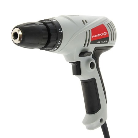 Drill-shuruvret "Interskol" DSh-10/260E, 260 W, 800 rpm, 25 nm, BZP 0.8-10 mm, reverse