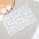 Mold "Collection of figures", silicone, 25.5 × 16.5 × 1.5 cm, white color