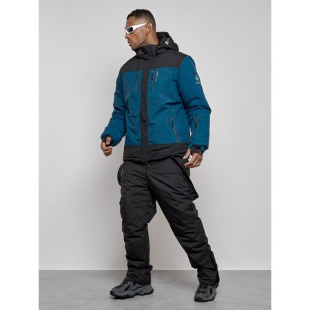 Ski costume men's winter, size 48, blue color-1