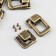 Castle metal for bronze casket + nails. set 5 pcs 3.6x2.5 cm