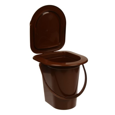 Bucket-loop, h = 39 cm, 17 l, removable chair, brown-2