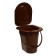 Bucket-loop, h = 39 cm, 17 l, removable chair, brown