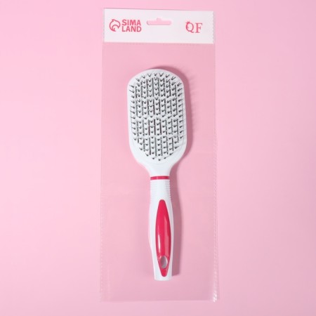 The comb is massage, wide, ventilated, 6.5 × 23.5 cm, color mix-3