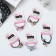 Hair elastic band "Melanie" ball ovala tail, 5 cm, mix