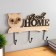 Hooks decorative wood "Puncture owl on a twig" mix 18.5x29.5x4.5 cm