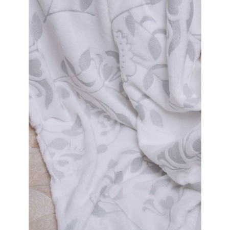Jardin blanket, size 200x220 cm, gray color-3