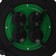Coil 4 sockets, s/h, with lids IP44, 16 A, UHL2, Green