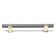 Cappio pk117 bracket handle, m/o 128 mm, graphite color