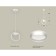 AMBRELLA LIGHT AMBRELLA, TRADITIONAL DIY, XB9101153, GX53, white sand color, white matte