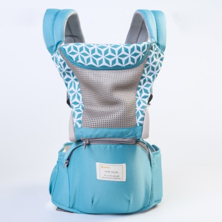 Backpack-Kenguru/hipvis "abstraction", blue/turquoise color-2
