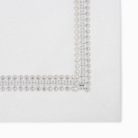 Rainal tablecloth with rhinestones, 85 x 85 ± 5 cm, white color, p/e-3