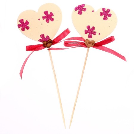 Decor on the stick "Love" mix, 2pcs-1