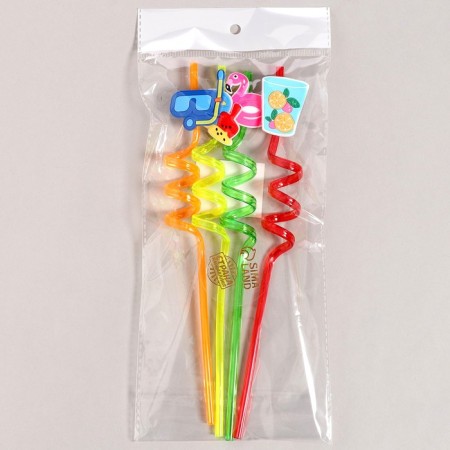 Pipelines for the cocktail "Gawaii vacation", set 4 pcs-3