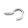 Bourup-half-decisor Tundra, white zinc, 6x40 mm