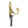 Hook furniture tundra TKO024, one -rod, gold, 2 pcs