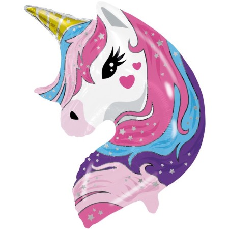 Foil ball 26 "Unicorn", figure, individual packaging