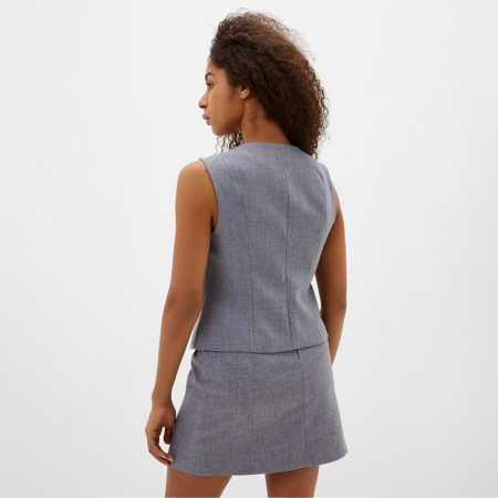 Women's vest mist, r.48, gray-6
