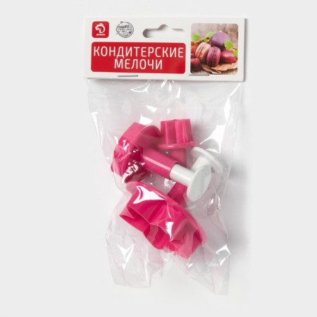 A set of plungers of confectionery shares “Flower. Leaf. Star ", 3 pcs-6