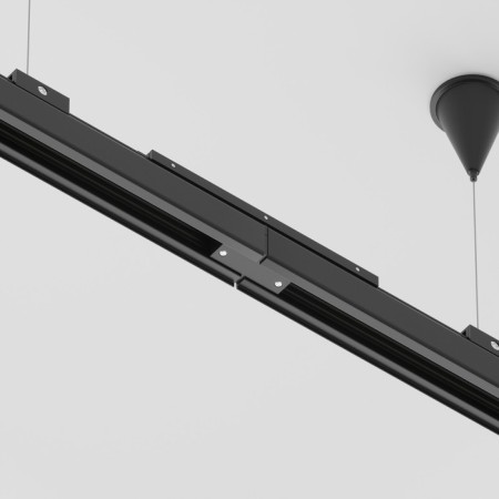 The joint amplifier for the Technical tra005tl-31b overhead track system, 18x3.2x2 cm, black color-2