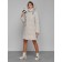 Coat insulated winter female, size 50, beige color