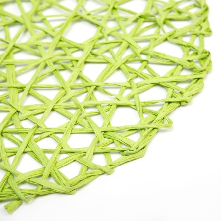 Set of napkins 2 pcs. Dolyana "Grass", color green, D 38 cm-2