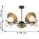Sonnenblume chandelier, 5x25W G9, black color