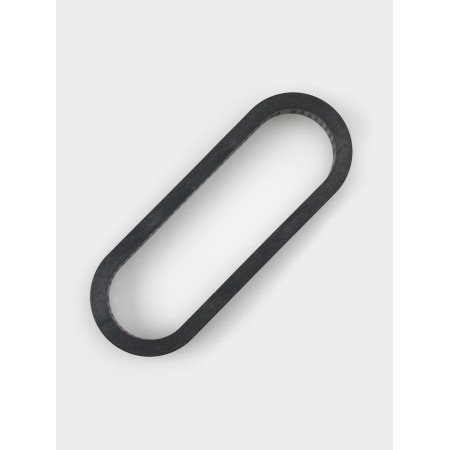 Baking forms perforated shares “oval”, set 6 pcs, plastic, 14.6 × 5.4 × 2 cm, black-3