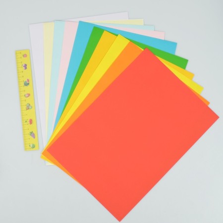 Tsilateral-colored paper A4, 12 sheets, 12 colors "Kalyaka-Malyak"-3