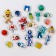 Velcro inserts, flower beds “sort objects” of 20 elements, on Velcro, study the color