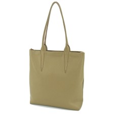 Women's bag B2816-02140, green color, genuine leather, 31x8x33 cm