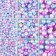 Beads in the casket "Gradient Blue-lilac" 12 divisions 10x13.5x1.8 cm