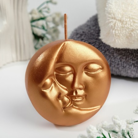 Figure candle "Sun and moon, 6x2.5 cm, bronze