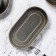 Porcelain Oval Magistro Urban, 260 ml, 18 × 9.8 × 2.5 cm, gray color