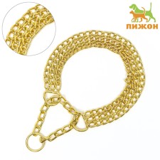 Collar - half -knitwear three -row, 50 cm, wire thickness 2.5 mm, golden