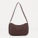 Baget bag with zipper, brown color