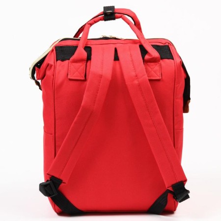 Women's backpack with thermal carman, thermal mosque - portfolio, red color-2