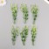 Artificial plant for creativity "Ficus leaves" set 6 pcs green 12 cm
